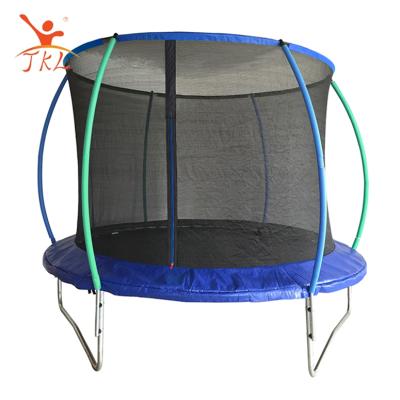 China With Protective Trampoline Net Fitness Garden 8ft 16ft Large Folding Trampoline With Safety Net for sale