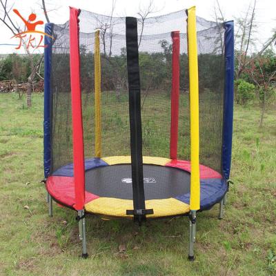 China 3-6 Years Kids Fix Entry Zippered Commercial Grade Colored Bungie Trampoline Jumping Mats for sale