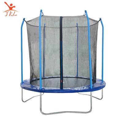 China Hot selling Galvanized Steel+spring+pp 6ft kids trampoline with protection net,kids spring jumping bed,indoor baby bounce bed with protection for sale