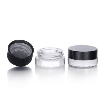 China Wholesale Clear Round 3g Child Proof Food Safe Concentrates Glass Jars With Child Resistant Cap for sale