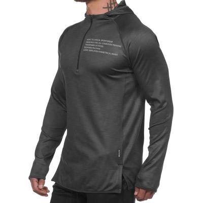 China Anti-wrinkle Plus Size Men's hoodies sweatshirts Running Sports Fitness Hoodies Long Sleeve Breathable  High Quality Windproof Men's hoodies for sale