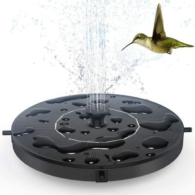 China Garden Deocration Upgraded Mini Solar Fountain Birdbath Floating Pond Fountain 6V/1.2W Solar Outdoor Fountain for sale