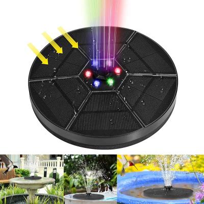 China Eclectic 3.5W 2000mAh Battery Stand Solar Pump Fountain Water Fountain Outdoor Decorative Garden Fountain with 7 Spouts for sale