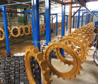 China Excavator Bulldozer Attachment Undercarriage Parts komatsu mitsubishi 70 volvo ec210 kubota kh60 excavator sprocket pc200 5 6 pc20 7 12 t for sale