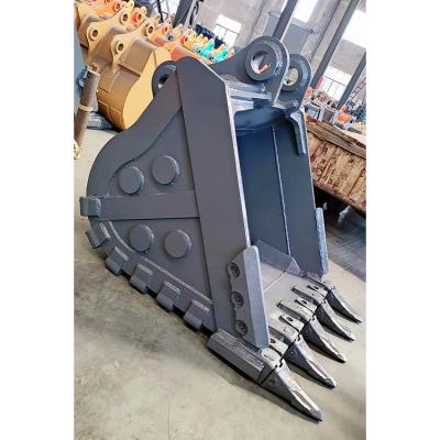 China Excavator Attachment EC750D Digger Bucket 20t 336 Extreme Duty Excavator Wheel Loader Rock Bucket for sale