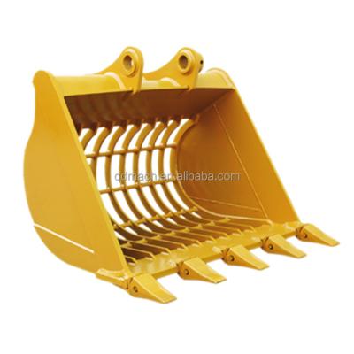 China Excavator Attachment 1Ton 1.5Ton 2.5Ton Excavator Skeleton Bucket With Teeth 350mm Wide Skeleton Buckets for sale