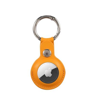 China Convenient Current Popular Anti Lost Device Locator PU Leather Key Chain Protective Case For Apple Airtags Anti-drop Device for sale