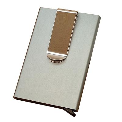 China RFID Blocking Shields High Quality RFID Blocking Noise Up Western Aluminum Credit Card Holder Wallet Metal ATM Card Holder Men's Wallet for sale