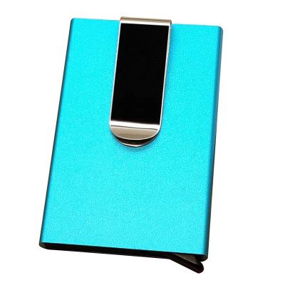 China RFID Blocking Protects Hot Selling RFID Blocking Noise Up Multifunctional Business Card Holder Metal Crash Clip Wallet Popular Business Card Holder for sale