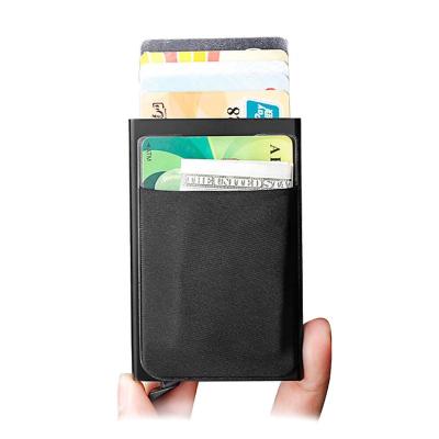 China Hot Selling Minimalist Factory Price RFID Protection Credit Card Holder With Cash Pocket Super Slim RFID Blocking Credit Card Holder Wallet for sale