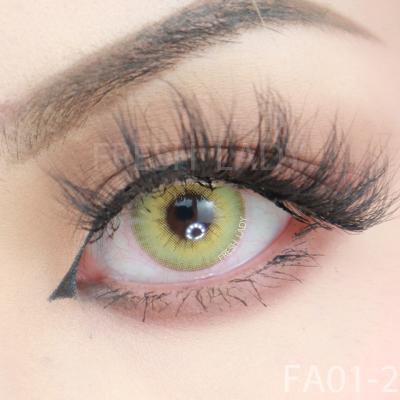 China Wholesale Cool HEMA+NVP Liangguo Hokkaido Green Lady Contact Eye Color Lens for sale