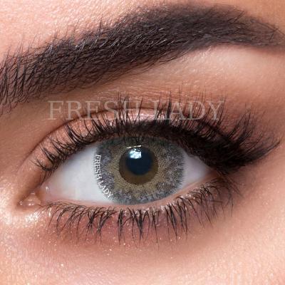 China Cool Lady Modern Gray Colored Contact Lenses from HEMA+NVP Liangguo Wholesale for sale