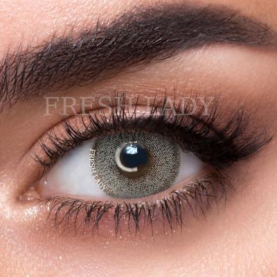 China HEMA+NVP Liangguo Madame Wolf Gray Cool Color Contact Lens for sale