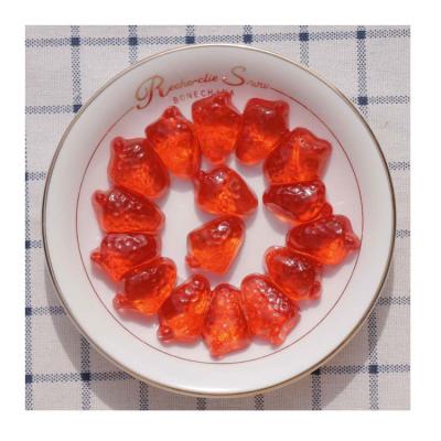 China Natural STRAWBERRY NEON GUMMY SINGLE COLOR BRILLIANT RICH TASTE BULK PACK AVAILABLE FOR CUSTOM SIZE for sale