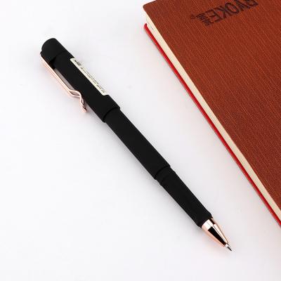 China Competitive Price Normal Gel Pen Custom New Luxury Rubber 0.5 Black Ink Wholesales for sale