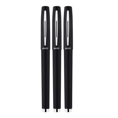 China Rubber Gel Pen Antibacterial Barrel 1.0mm Normal Pen Black Ink for sale