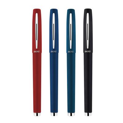 China 0.5mm Normal 4 Color Ink Pen Antibacterial Barrel Rubber Gel Pen for sale