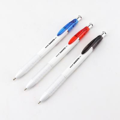 China Office & School Pen 3 Color Ballpoint Pen 1.0mm Retractable Plastic Ballpoint Pen for sale