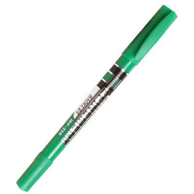 China Double Permanent Green Color Oil Paint Brush Pen Art Markers Kids 12pcs Oil Painting Brush Pen for sale