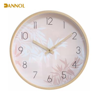 China Hour Minute Hands Wooden Wall Clock Natural Themes Wooden Frame Clock Hands Wall Clock Decor Items 10 - 12 Inch for sale