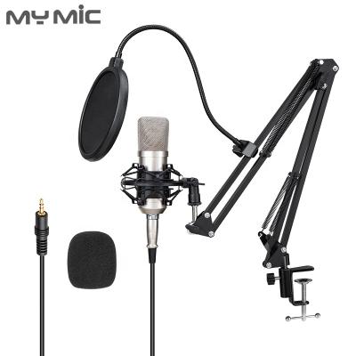 China Handheld Microphone MY UP890X Condenser Recording Microphone Studio Microphone with Adjustable Arm Stand for Computer Game Broadcasting for sale