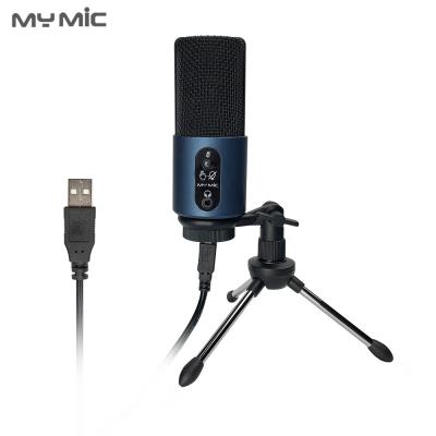 China Professional USB Studio Condenser MY MIC W110-B Computer Studio RGB Condenser USB Microphone MIC 192k for Gaming PC Laptop Recording Podcasting Phone for sale