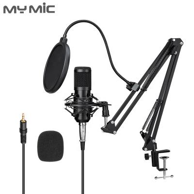 China Perfect Sound MY MIC Hot Sale BM800 Microphone Kit Condenser Recording Studio MIC for Advertising Amazon Best Selling MIC with Stand for sale