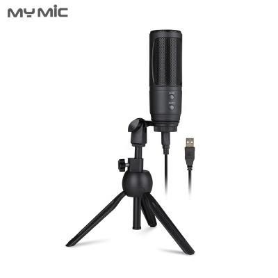 China Economic MY USB Professional Microphone MIC FU1 Computer MIC Desktop Used Condenser For Game Live Steaming for sale