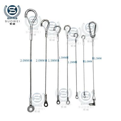 China Strong Eyelet Terminals Metal Swage Steel Eye Terminal For Wire Rope Cable Crimp Tube Crimp Cable Hook For Steel Wire Rope for sale