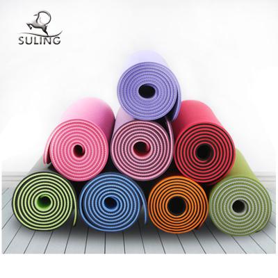 China Custom fitness logo printed exercise sports eco tape alfombra yoga fitness mat mats for sale