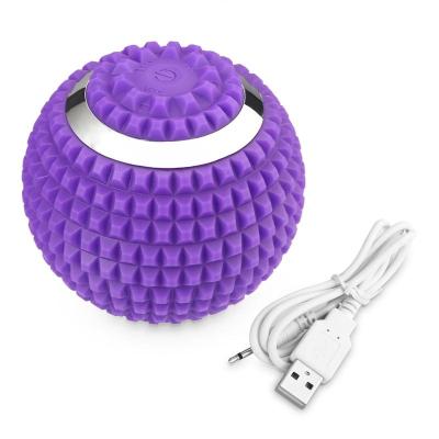 China Body Relieve Muscle 4 Levels Speed ​​Massage Ball , Electric Washable Vibrating Yoga Massage Ball for sale