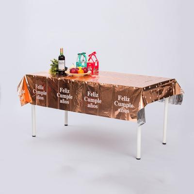 China Hotel Rectangle Disposable Tablecloth Eco Friendly Disposable Tablecloths 8ft for sale