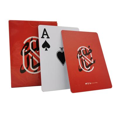 China Memorabilia / Custom Printing Red Type Poker 100% Embossing Magical Casino Game Cards Durable Playing Cards Entertaiment PVC Smooth Plastic Waterproof Recess for sale