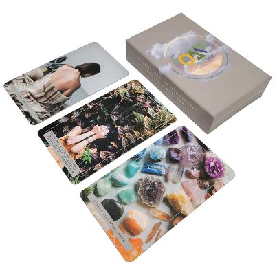 China Memorabilia / Entertaiment Custom Drinking Playing Cards Playing Cards Front And Back Cards Silver Edge Tarot Oracle Photo Paper Printing Deck Cards Game And Box for sale