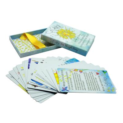 China Hot Selling Paper Custom Design Full Color Printing Positive Affirmation Cards Playing Cards For Adults for sale