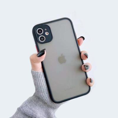 China Hot Selling High Quality Anti-drop Camera AG Protection Matte PC With TPU Cell Phone Case For iphone 11 12 XS XR XS max case for sale