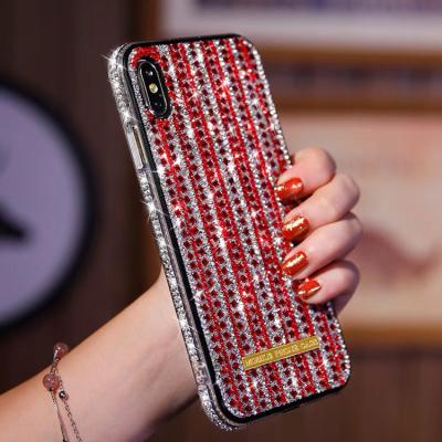 China Amazing Shockproof Bling Crystal Diamond Acrylic PC With TPU Cell Phone Case For iphone 11 pro case for sale