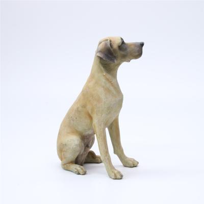 China Wholesale Resin Large Life Size Dog Statue Decoration Europe Garden Animal Sculpture for sale