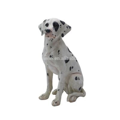 China Europe Decorative Outdoor Polyresin Dalmatian Dog Statue for sale