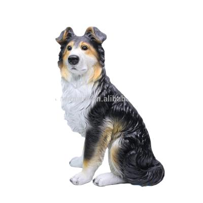 China China Large Resin Garden Statues Life Size Dog Statue Home Decoration for sale