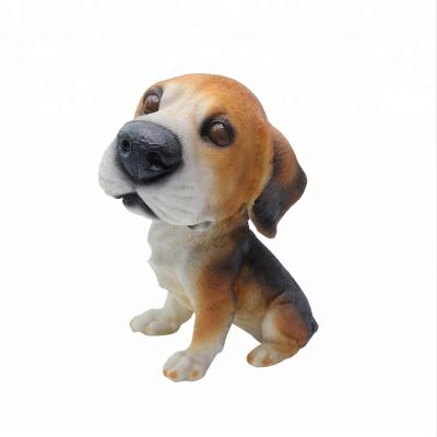 China Cute Decorative Resin World Animal Figurine Sculpture Dog Statues For Garden Ornament Gifts for sale