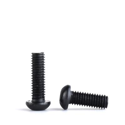 China 12.9 Round M3M4M5M6M8M10 GradeCarbon Steel Screw Inner Hex Screw Round Head Small Inner Hex Screw for sale