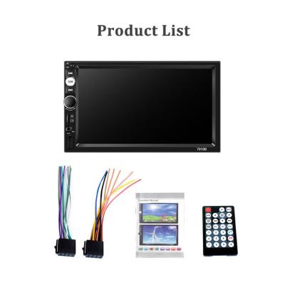 China 7inch HD Car Radio GPS 2din Car Stereo MP5 Player BT FM Autoradio Support Rear View Camera Car Radio Audio for sale