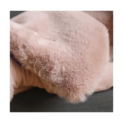 China European Luxury White Super Quality Anti-Static Faux Fox Fur Throw Blanket Style Faux Fur Throw Blankets Thick Fur Blankets for sale