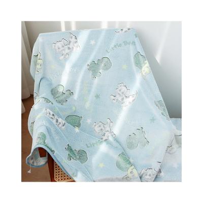 China RTS Anti-Static Glow in the Dark Children Kids Blanket Fleece Flannel Super QualityBlanket Environmentally Friendly Flannel Baby Blanket for sale