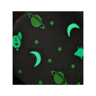 China Home Office 250gsm Super Quality Anti-Static Nap Star Palent Luminous Blanket Flannel Throw Blanket Soft Glow In The Dark for sale