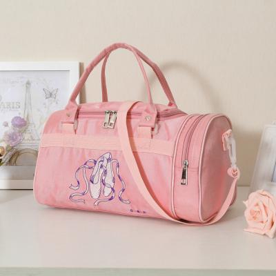 China Other Shoulder Ballet Dance Bags Pink Women Girls Ballet Sports Dance Backpacks Backpack Embroidered Gym Bags For Kid Girls for sale