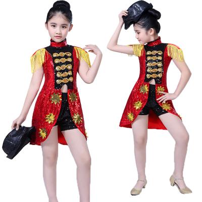 China Sequins Jazz Dance Street Dance Costumes Jazz Dance Costumes Boys Modern Children's Sets for sale