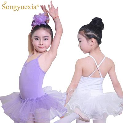 China SONGYUEXIA children ballet TUTU skirt girl gymnastics dancer leotard tutu dress /ballet latin dancewear 6colors 100-160cm for sale