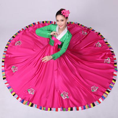 China High Quality Multicolor Traditional Korean Female Korean Folk Dance Costume Stage Dress Hanbok Korea Costume Traditional Party T01 for sale